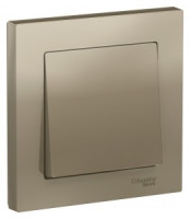 Systeme Electric AtlasDesign выкл. СУ 1 кл. шампань (пл.осн.) ATN000512 (10!)