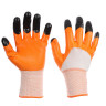 INBLOOM Перчатки садовые с двойным нитриловым полуобл., полиэстер, 10 размер, 23.5см, 45г, 2 цвета