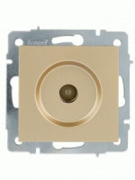 Lezard VESNA мех. роз. TV СУ 1 мест. (RG6 проход) (корп. ABS) золото 742-3688-129