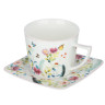 Набор чайный 2 пр., 250мл, MILLIMI, Цветы, фарфор
