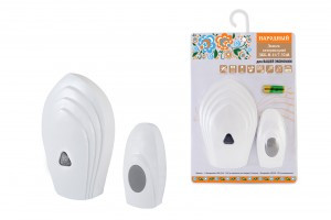 TDM звонок народный ЗББ-Н-11/7-32М (беспр., бат., блистер, 32мелодии, кнопка, 2хААА) SQ1901-0112