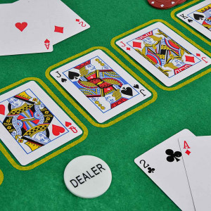 LDGames Набор игр 5в1 (блэкджек, покер, крэпс, рулетка, покер на костях) 7,25х32х28см, в метал.короб
