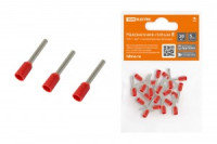 TDM наконечник-гильза втулочный изолир. НШВИ  1мм2 Е1012 Красный (уп.20шт, цена за уп) SQ0568-0039