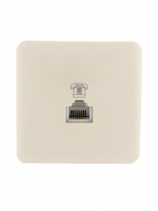 Lezard VIOLA роз. ОУ 1 мест. телеф. евро крем (корп. ABS) 751-0300-137