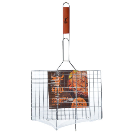 GRILLBOOM Решетка-гриль хром., 58х(23х35)см
