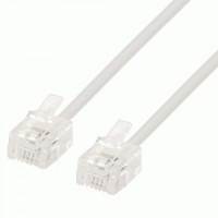 Удл-ль ТЛФ евро 6p4c 4 жил. 2 м белый