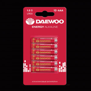 Э/п Daewoo Energy Alkaline LR03/286 BL12 (72!!!)