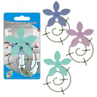 Улавливатель волос &quot;Пастель&quot;, длина цепи 44см (кратность 6шт!!!) металл, пластик VL34-102 Мультидом