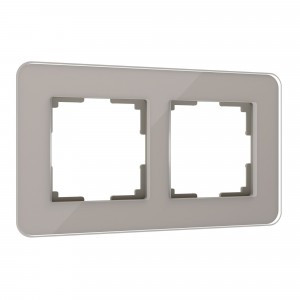 Werkel рамка СУ 2 мест. Elite (дымчатый, стекло) W0022417  a057875