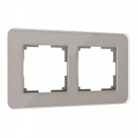 Werkel рамка СУ 2 мест. Elite (дымчатый, стекло) W0022417 a057875