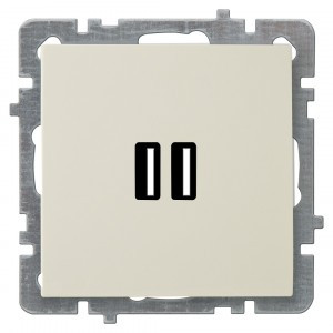 Nilson TOURAN-ALEGRA-THOR мех. роз. USB (зарядка 2,1А, 2 порта)  крем. 24120481