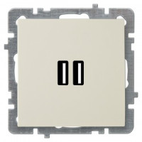 Nilson TOURAN-ALEGRA-THOR мех. роз. USB (зарядка 2,1А, 2 порта)  крем. 24120481