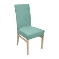 Чехол на стул Вельвет 50*50*55см бирюзовый полиэстер QWERTY