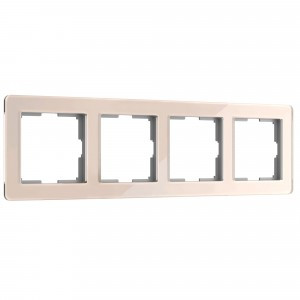 Werkel рамка СУ 4 мест. Acrylic (айвори) W004274 a062134