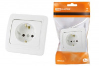 TDM Валдай роз. СУ 1 мест. 16А бел. (земля) (10!) SQ1804-0008