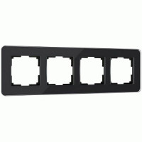 Werkel рамка СУ 4 мест. Elite (черный, стекло) W0042448 a063822
