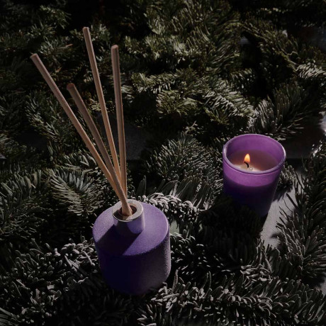 NEW GALAXY Набор ароматизатор-диффузор и свеча, ваниль/кокос,океан,цветочн,магич. ночь 40мл, 50г