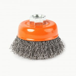 PATRIOT Щетка EDGE byчашеобразная 75ммХМ14 гофрированная проволока, 813010002
