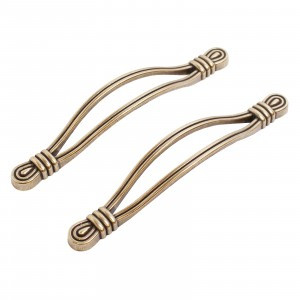 Ручка-скоба мебельная мет 128 AP2515-128 AB состаренная бронза 2шт (цена за пару) (10, 100) StahlBur