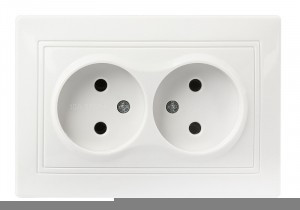 Smartbuy Венера роз. СУ 2 мест. без заземления 10А белая  (SBE-01w-10-S2-N)