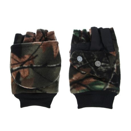 Варежки зимние флисовые с клапаном на магните тм AZOR FISHING, 28х11,5 см
