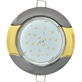 Ecola GX53 H4 св-к "Волна" Черный хром-Золото 38x116 FI71H4ECB (10!)