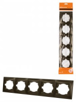 TDM Лама рамка 5 мест. горизонтальная бронза SQ1815-0737