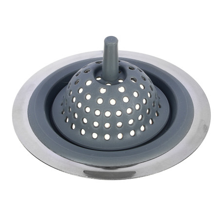 Сито-фильтр для раковины тм VETTA, 3,5х11,7(6,5)см, силикон, нерж. сталь