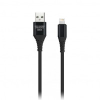 Дата-кабель USB(A)шт. - 8pin шт.(iphone) Smartbuy рез.опл. Gear, 1м, 2А, черн.(iK-512ERG black)