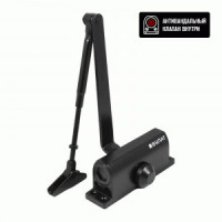 Доводчик дверной БУЛАТ ULTIMATE ДД-60 A-B (25-80 кг) черный, морозостойкий(10)