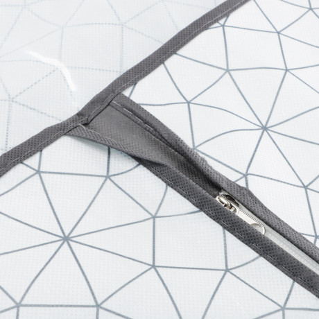 VETTA Чехол для одежды, с прозрачным окном, 60х130см, Валери, молния, полипропилен