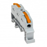 EKF клемма проходная СМК 222-421 с рычагом на DIN-рейку 1х(0,08-4мм2) (уп.25шт, цена за шт)