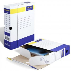 Накопитель документов ОФИСМАГ, Лоток-коробка, 75мм (на 700л), 123017