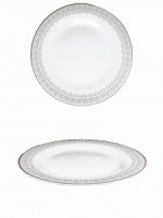 Тарелка десертная Цветочное кружево 18см стеклокерамика (кратность 6шт!!!) МФК LFBP70/H230302