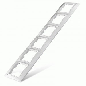 UNIVersal Севиль рамка 6-ти мест. бел. горизонт. новый дизайн 1043