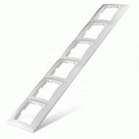 UNIVersal Севиль рамка 6-ти мест. бел. горизонт. новый дизайн 1043