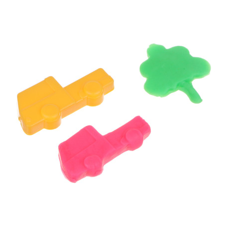 ХОББИХИТ Тесто для лепки с формочкой в ведерке, тесто, 1 формочка, 7,5х7см, пластик