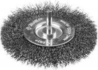 ЗУБР &quot;ПРОФЕССИОНАЛ&quot;. Щетка дисковая для дрели, витая стальная проволока 0,3мм, 100мм