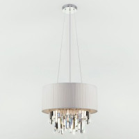 EUROSVET св-к подвес.люстра упр. E14 6x40W хрусталь/хром 500x500x1400 Strotskis Smart Wi-Fi a054108