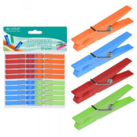 Прищепки д/белья, набор 20шт/уп, цена за уп (кратность 6шт!!!), пластик LF75-67 Мультидом