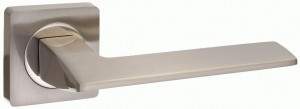 Ручка дверная компл.квадрат.основ. PUERTO Ночиата никель матовый INAL 531-02 SN