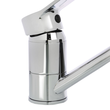 RAIN Смеситель для раковины Цитрин, низкий излив 13см, керам. картридж 35мм, латунь, хром