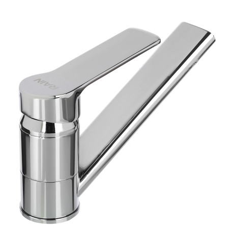 RAIN Смеситель для раковины Цитрин, низкий излив 13см, керам. картридж 35мм, латунь, хром