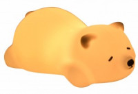 LEEK ночник св/д детский мягк 2W LED NL-352-S RGB спящий мишка, сенсор, димм, аккум, USB, 85x155x70