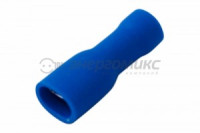 REXANT наконечник клемма изол. гнездо 5,6мм РППи-м 2,5-(4,8) 1,5-2,5мм2,синий (100шт,цена/шт)08-0631