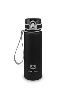 Бутылка для воды и напит. с ситечком Арктика 720-500, 500мл, черная матовая, тритан