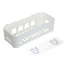 VETTA Classic Полка настенная прямоугольная (глубокая), пластик, 26x10,5x6,5 см, молочный