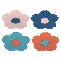 VETTA Мыльница, пластик, 14х14х2,5 см, Цветы