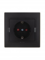 Lezard Мира роз. СУ 1 мест. 16А черный бархат (земля, керамика, шторки, корпус PC) 701-4242-124