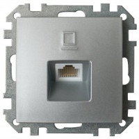 Bylectrica СТИЛЬ мех. компьютерной розетки серебро, (РК18-007 серебро)